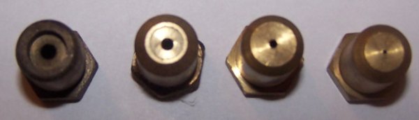 Standard gas orifices top view