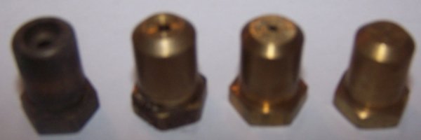 Standard gas orifices side view